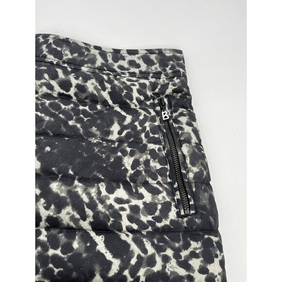 Bogner Fire & Ice Sophy Womens Leopard Print Quilted Puffer Skirt Pockets Down - Picture 6 of 12